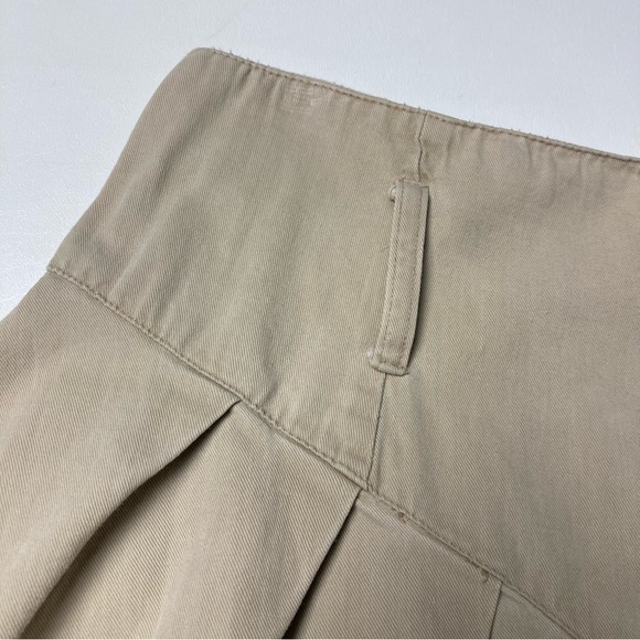 Vintage Tan Pleated Skirt High Rise Preppy - Picture 4 of 7